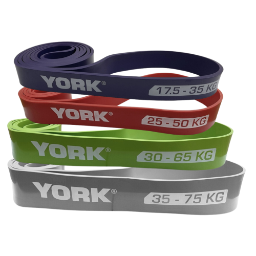 Резинка для фітнеса  York Fitness 4 шт (17,5 - 65 кг) #Y-80509 - фото №4